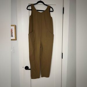 Elizabeth Suzann brown canvas jumpsuit